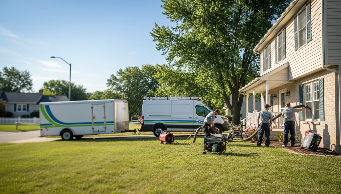 Flooded Basement Restoration And Cleanup With Repair in New Salisbury, IN near me